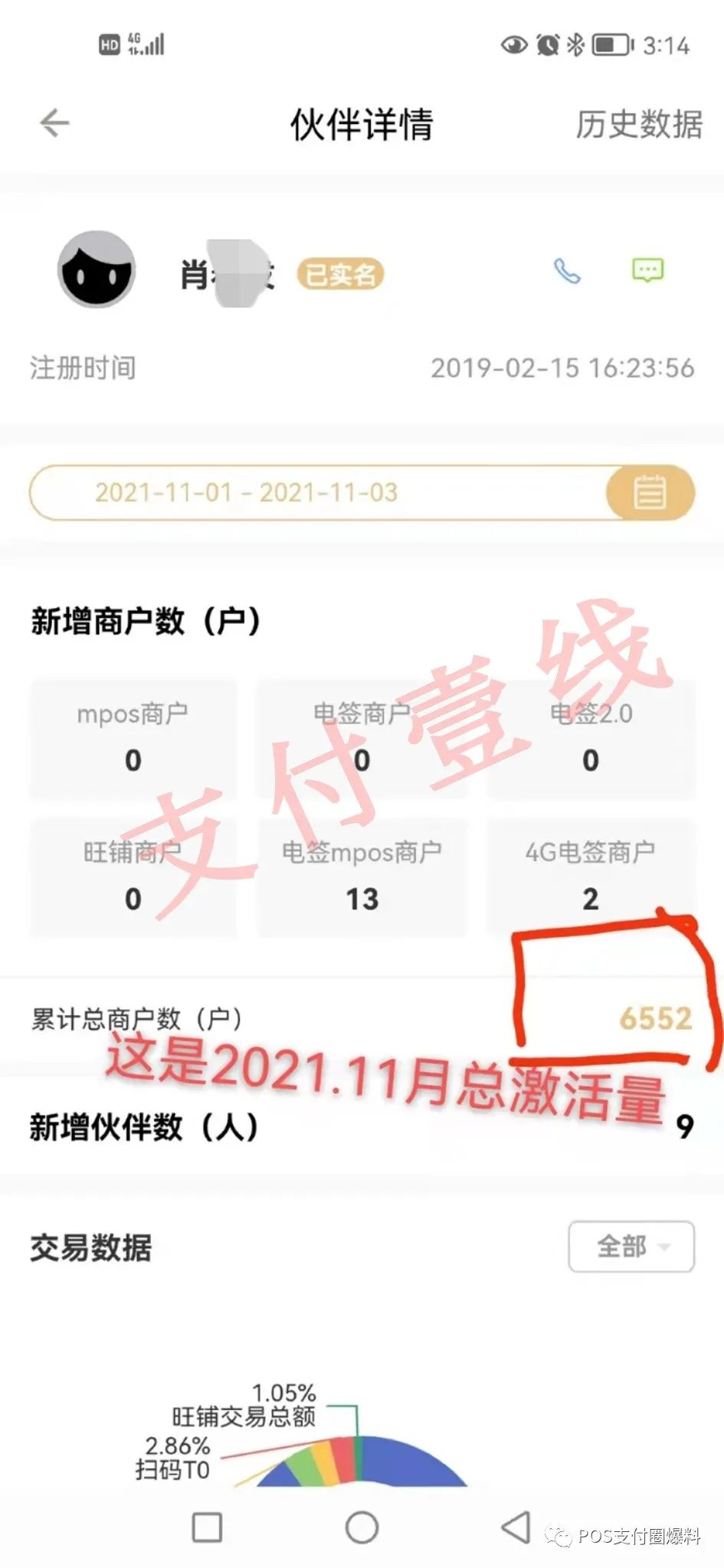 乾坤大挪移！某刷后台激活数据竟然会减少_办理个人pos机多少钱(图8)