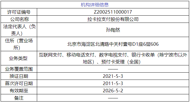 在银行办理刷卡机有什么影响吗_最新！拉卡拉法人由“孙陶然”变更为“陈烈”(图4)